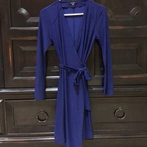 Royal Blue Wrap Dress - Beautiful!